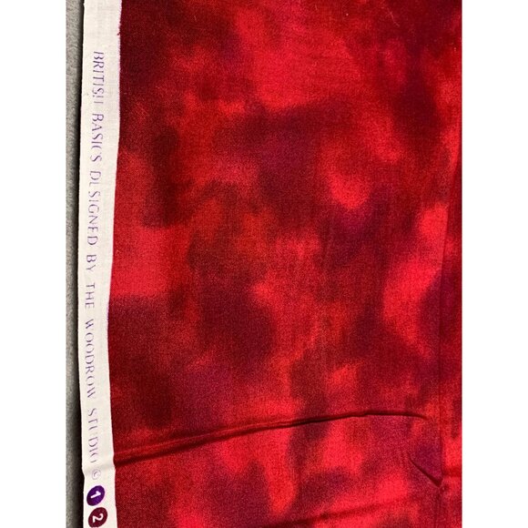 Rich Red Cotton Fabric 1/2 Yard 44" Wide British Basics By The Woodrow Studio - Picture 7 of 10
